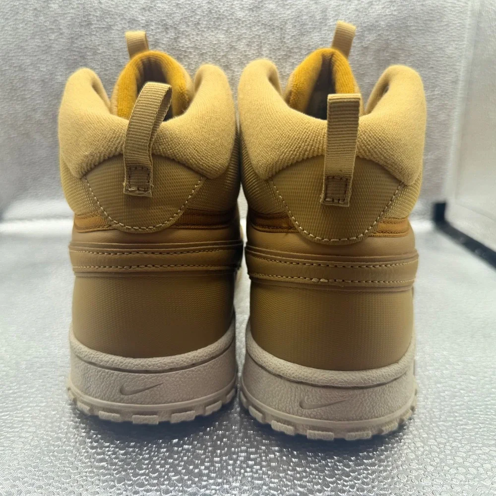 Size 9.5 Nike Court Vision Mid Winter Mens Wheat Gold Good DR7882-700 Sneakers